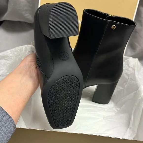 Michael Kors Black Heeled Boots - Picture 3 of 7